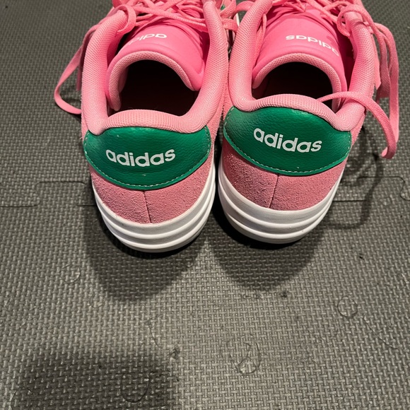 Adidas Pink and Green Casual Sneakers - Picture 3 of 4
